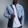 On Weather Protective Lightweight Stand Collar Zip Jacket Men Jacket Light-Gray-Blue Midnight 1ME10310734