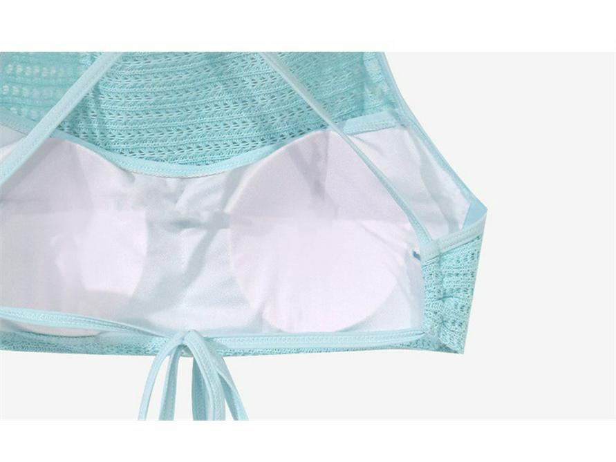 2025 Korean Sweet Backless Knit Dress: Tie-Up Beach Sexy Split Swimsuit for Women