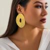 Exaggerated Large Irregular Ellipse Stud Earrings for Women Trendy Charms Wedding Accessories 2026 Fashion Jewelry Female Gifts