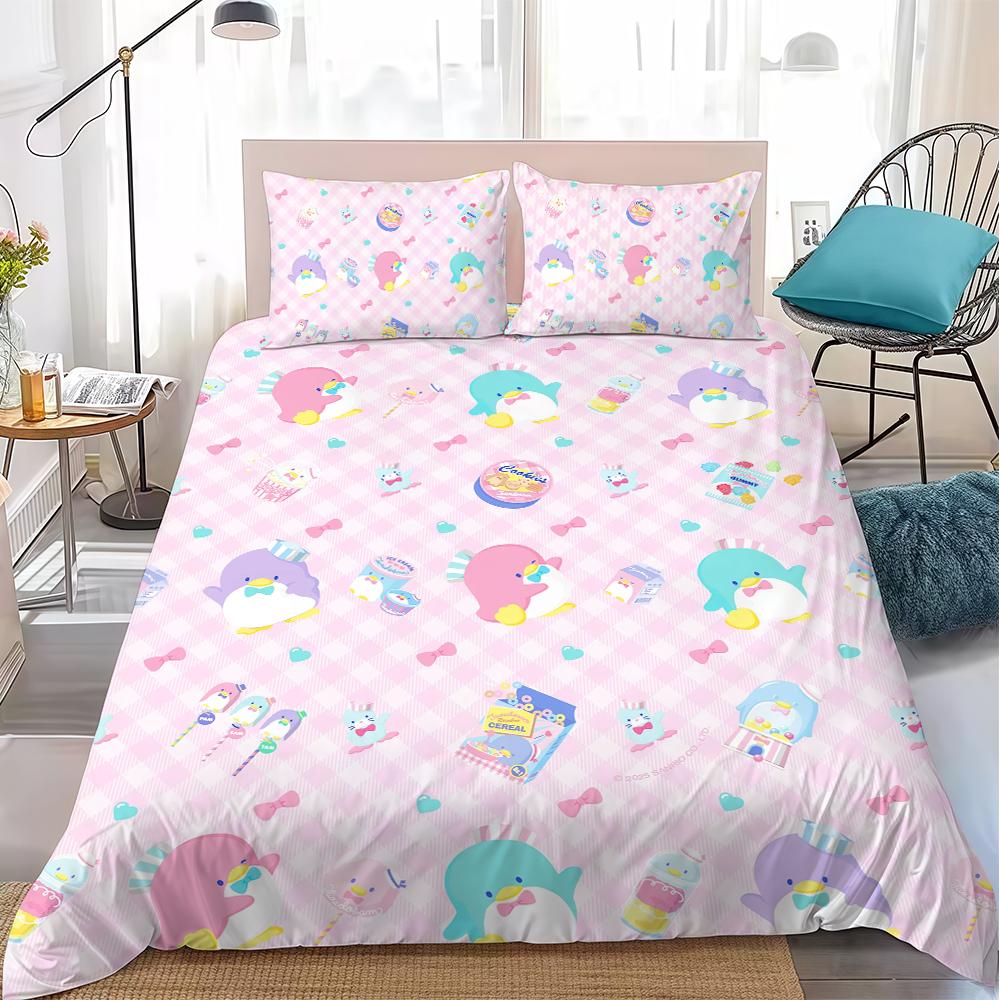 T-Tuxedo S-Sam Duvet Cover Set Home Style Bedding Soft Laundry Cotton Bed 3 Piece Set Student Dormitory Gift