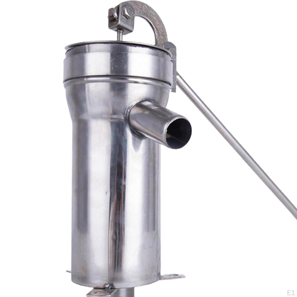 Pompă manuală de fântână din oțel inoxidabil modernă pentru ulcior de aspirație ergonomic de 10 m adâncime
