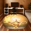 1pc magic lamp Round Chair mat Area Rug - Non-Slip, Floor Mat for Office, Bedroom, and Indoor Decor c1125232