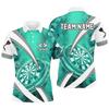 Polo Grafiche Trend Darts da Uomo Moda Estiva Nome Personalizzato Stampa 3D Polo Sportiva Casual Oversize Uniformi di Squadra