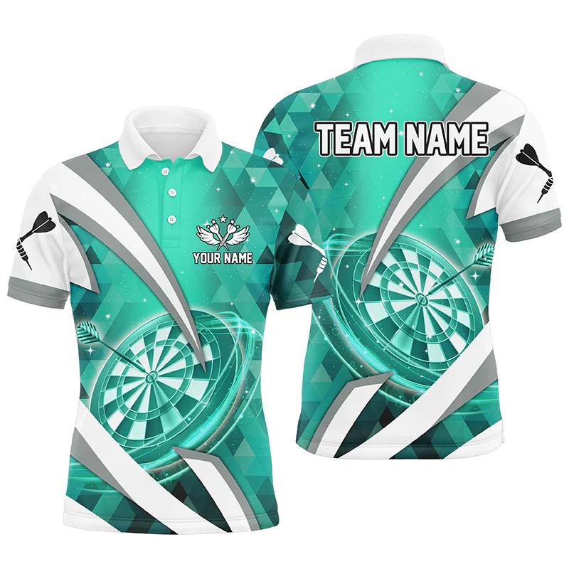 Polo Grafiche Trend Darts da Uomo Moda Estiva Nome Personalizzato Stampa 3D Polo Sportiva Casual Oversize Uniformi di Squadra