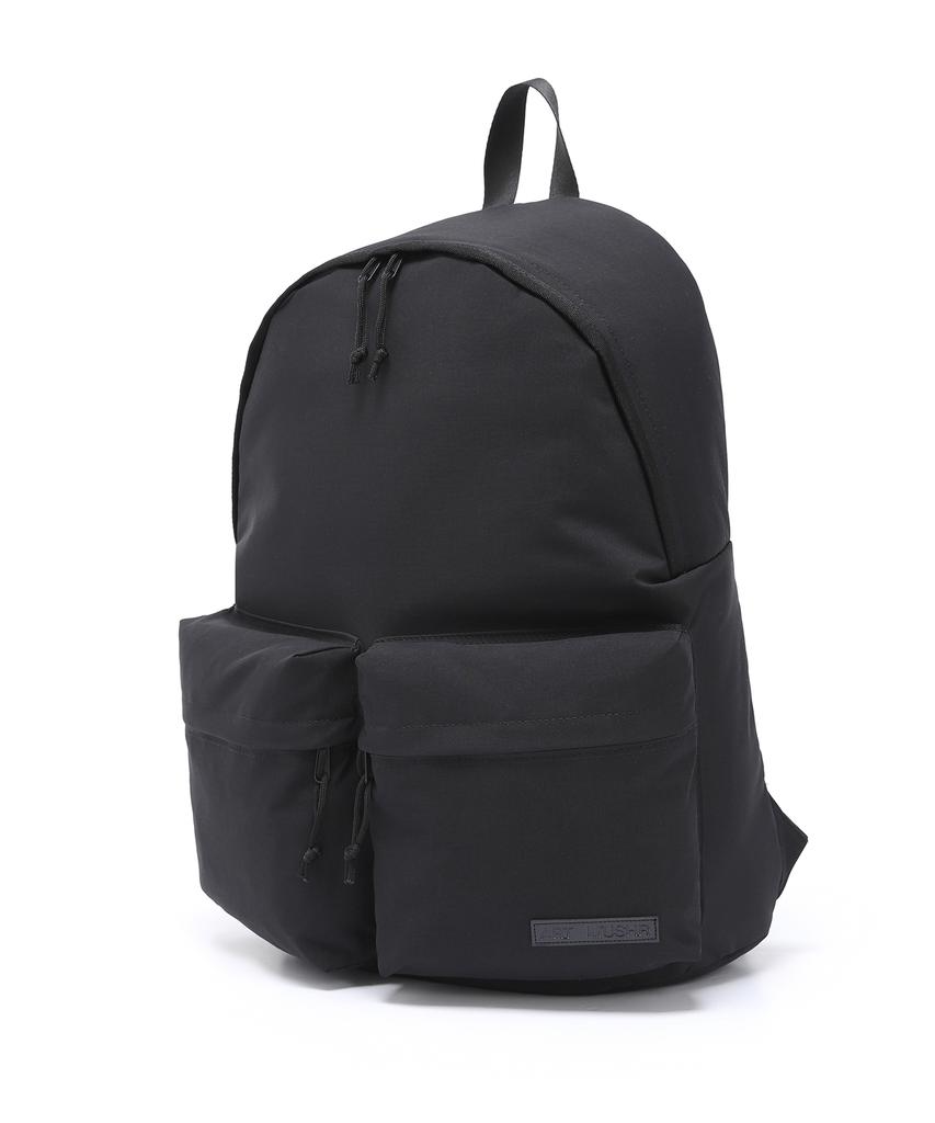 Art Mushr Circle Two Poket Backpack (Black)