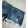 Women Slim Denim Shorts Stretch Lace Stitching Jeans Shorts Ladies Casual Regular Short