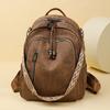 Backpack Women's New Korean Version Versatile Fashion Trend Soft Leather Large Capacity Casual Women's Backpack