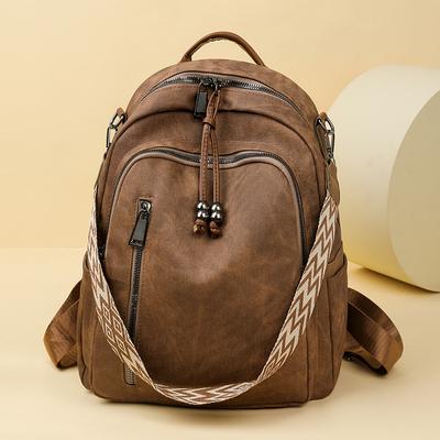 Backpack Women's New Korean Version Versatile Fashion Trend Soft Leather Large Capacity Casual Women's Backpack
