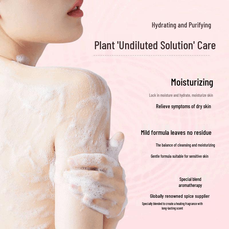 Sen Zhi Lu Peach Shower Gel & Snow Algae Shampoo Set