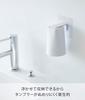 Yamazaki Film Hook Magnet Tumbler White Tower Floating Storage W7 D7.5 H12.5cm Easy Mount 5487