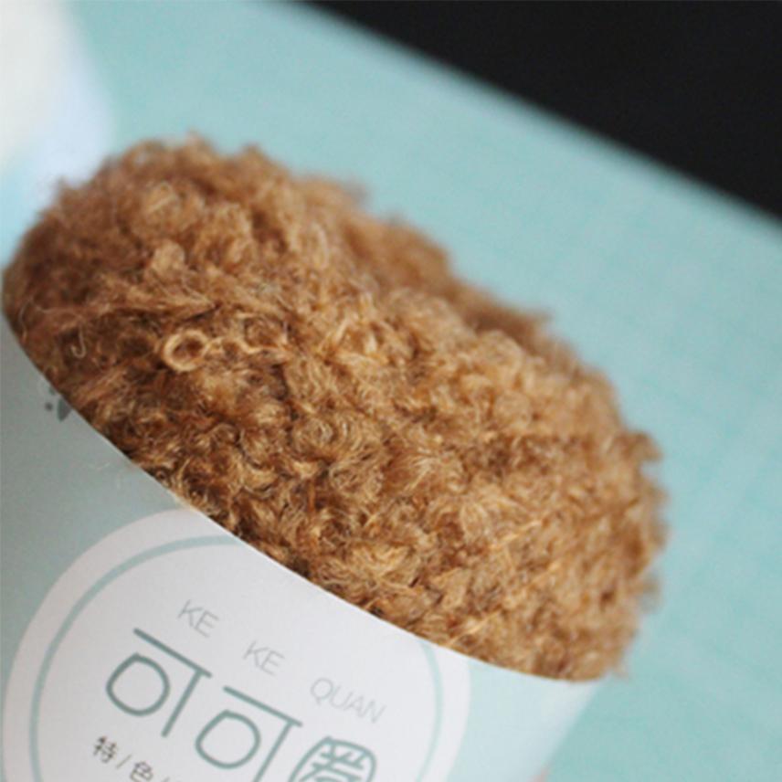 Wool Yarn Soft Smooth for Hand Knitting Circle Thread Crocheted Doll Hair DIY Plush Doll Needlework Knitting DIY Knitted Tool