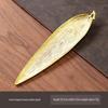 Antique Alloy Banana & Bodhi Leaf Incense Holder for Home - Creative Sandalwood Agarwood Stick Burner