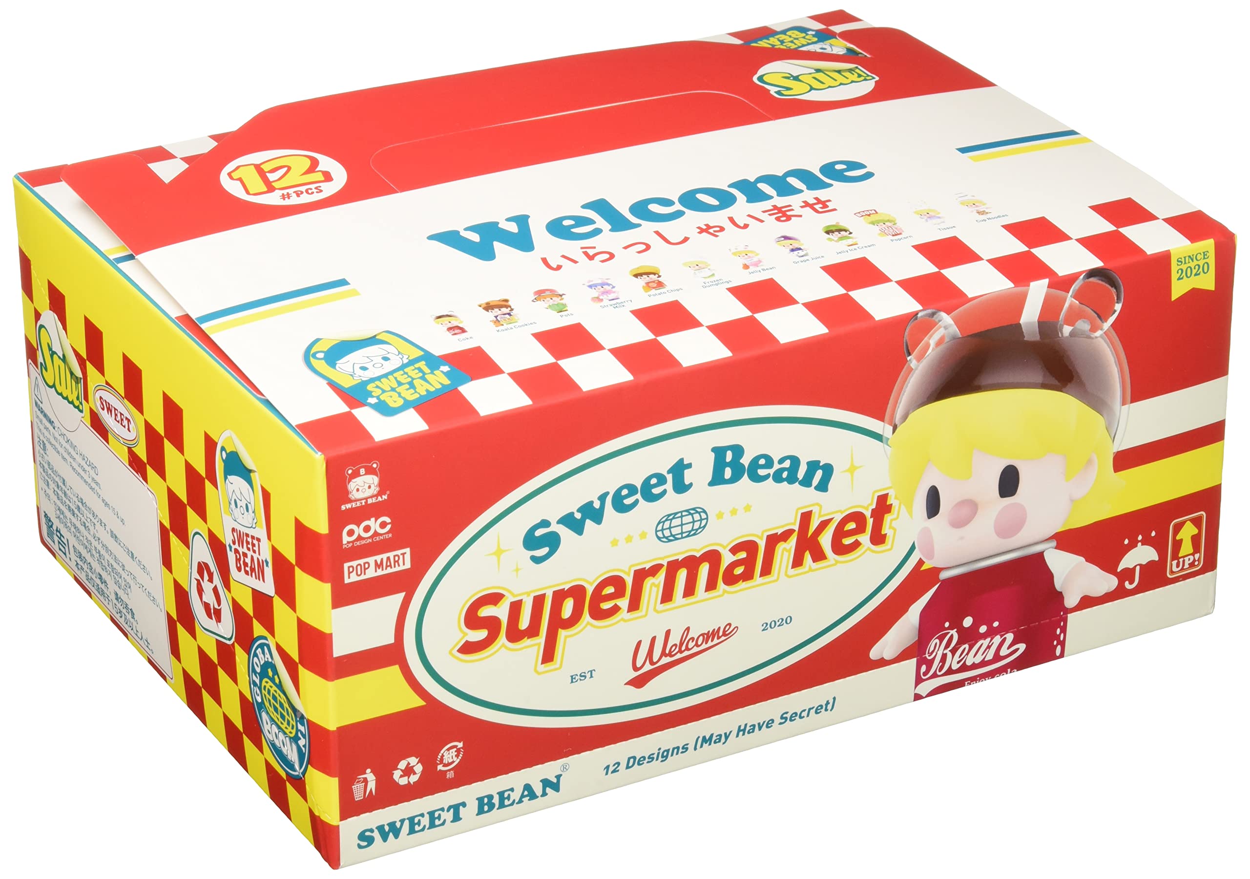 

POPMART Sweet Bean Supermarket Series Trading Figures Box of 12 PVC&ABS