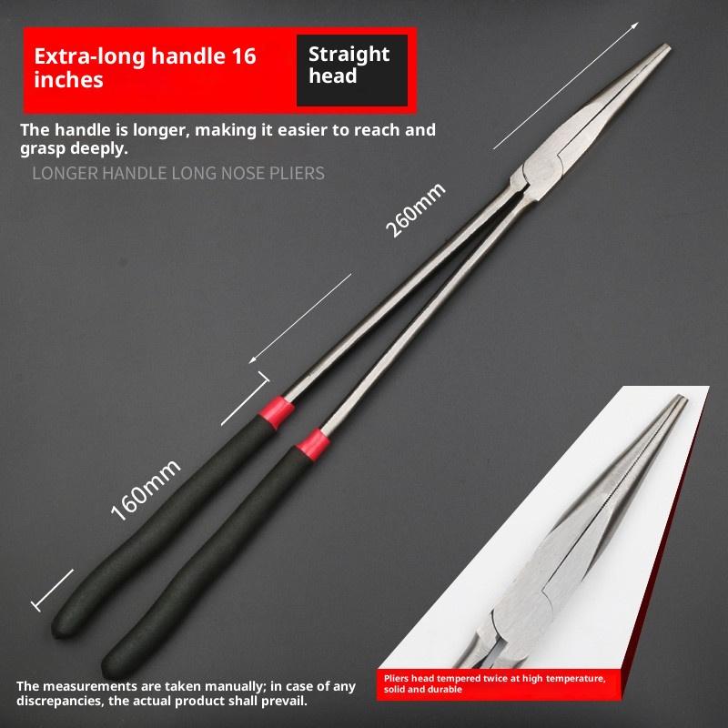 High Quality Multifunctional 1Pc Fishing Pliers Curve Straight Long Handle Carbon Steel Gripper Diy Manual Tool