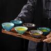 Kiln-changed Tea Cup 1 Different Color Hat Cup Tea Bowl Tea Cup Set Tea Set Handmade Kiln-changed Tea Cup