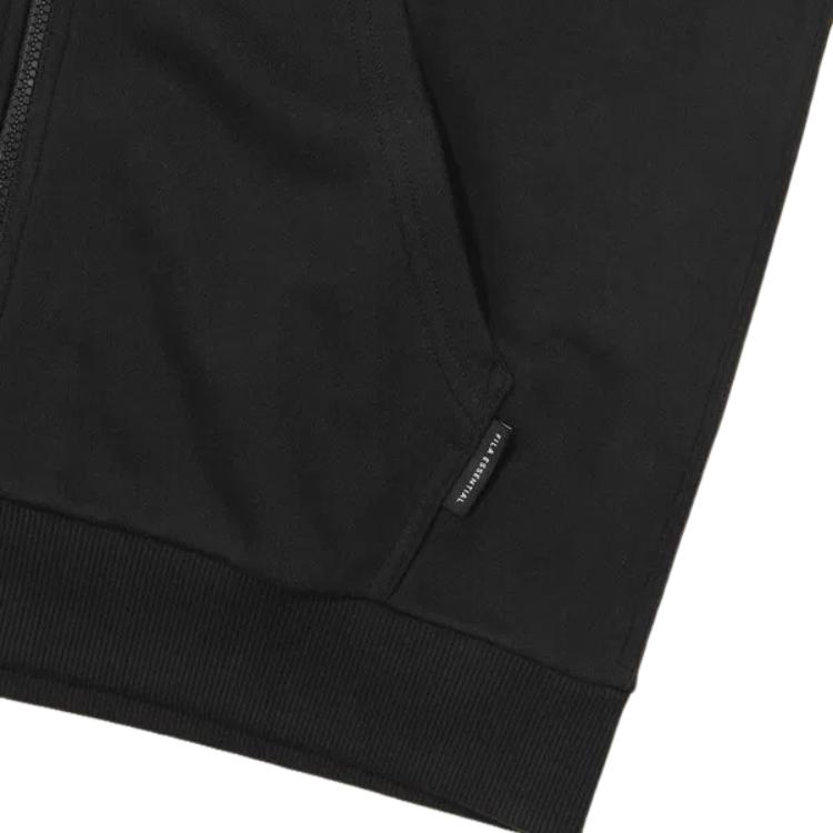 FILA Sweatshirts Unisex Black Hooded Moderate Regular FS2FTG3101U-BLK