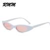 European Unisex retro small elliptical Sunglasses small frame Cat Eye Sunglasses men and women's glasses