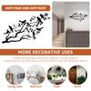 Metal Birds Wall Art Vivid Birds On Branch Black Metal Bird Silhouette Hanging Wall Sculpture Large Decorative Wall Art