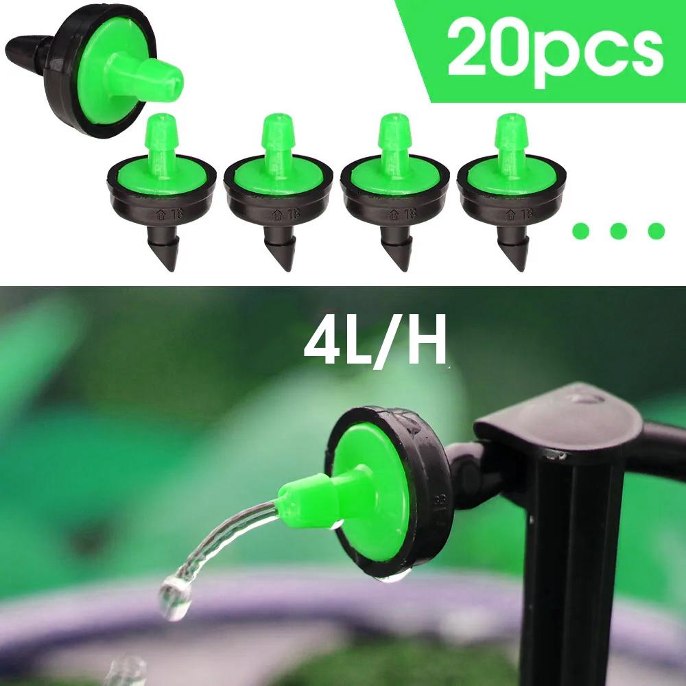 

2 л 4 л 8 л 16 л Микроирригационная капельница Регулируемая капельная насадка для полива тепличных растений Эмиттер Садовые кустарники Капельный дождеватель