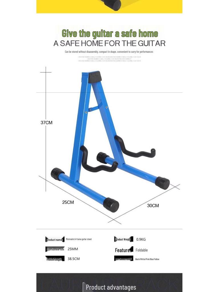 Multi-Color Stand for Guitar, Bass, and Pipa