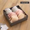 Underwear and Socks Organizer: Home Fabric 4-Piece Lidless Storage Set for Scarves, Socks, and Bras.