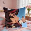 Xinyan Cute Genshin Impact Cushion Cover Square Short Plush Pillow Case Living Room Sofa Home Decor Funda X