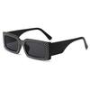 2PACK Trendy New Modern Diamond Glasses Fashionable Small Frame Square Sunglasses Women European and American Hip Hop Sunglasses