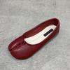 Fashion SUOJIALUN 2025 Autumn Women Flats Ballerina Shoes Fashion Split Toe Flat Ballet Female Casual Slip On Loafer Bot Knot Flats Muje