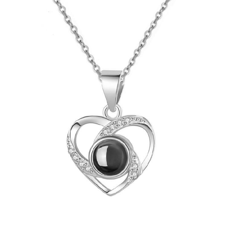 Heart Pendant Necklace Projects Necklace Chain Necklace Stainless Steel Necklace Jewelry for Celebrations and Present