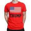 T-shirt da uomo Donald Trump Bandiera Americana Presidente Pazzo Puro Cotone Maglietta Manica Corta T-shirt Girocollo Abbigliamento Nuovo
