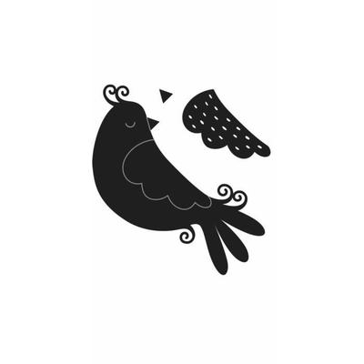 Cutting Template - ARTEMIO - Snow Bird - 3 Pieces - Birds - 0.7-8.0 Cm