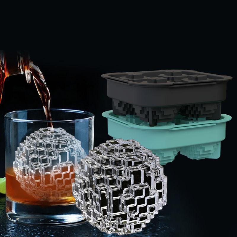 Ice Ball Molds For Whiskey - Set Of 4 Round Ice Sphere Maker, Make Large Iced Cube Trays With Cover, Silicone Ices Tray