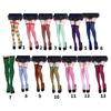 Damen Ringel Oberschenkelhohe Socken Über Knie Strumpfhosen Mehrfarbige Ringel Lange Strümpfe Weihnachten Halloween Cosplay Strumpfwaren