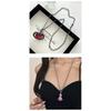 Collana lunga da donna con ciondolo Saturno tridimensionale per maglione Gioielli di moda