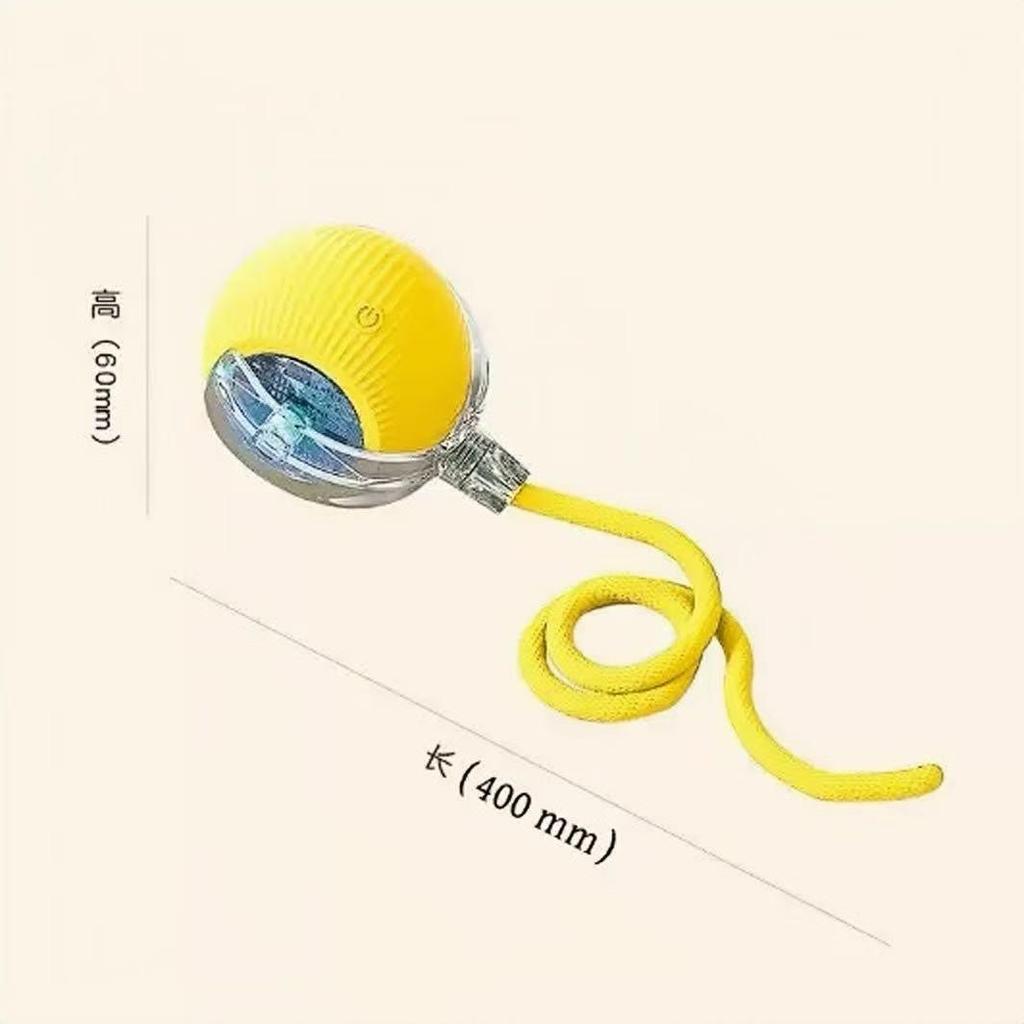 Interactive Bouncy Rope Ball Cat Toy: Bite-Resistant, Self-Amusement, and Boredom Relief Teaser