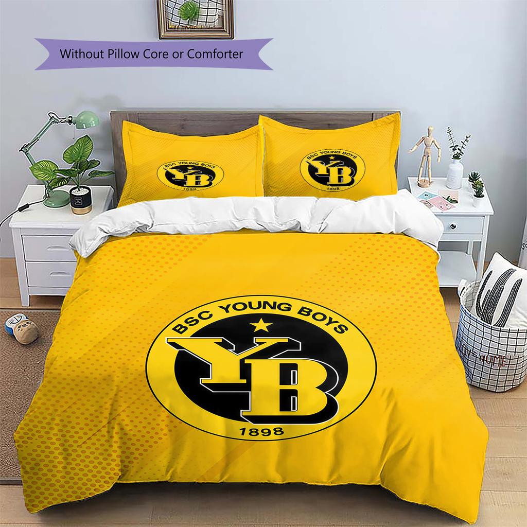 Set Copripiumino Trapuntato Modello BSC Young Boys Decorazione per la Casa Regalo (1 * copripiumino + 2 * federe senza imbottitura)