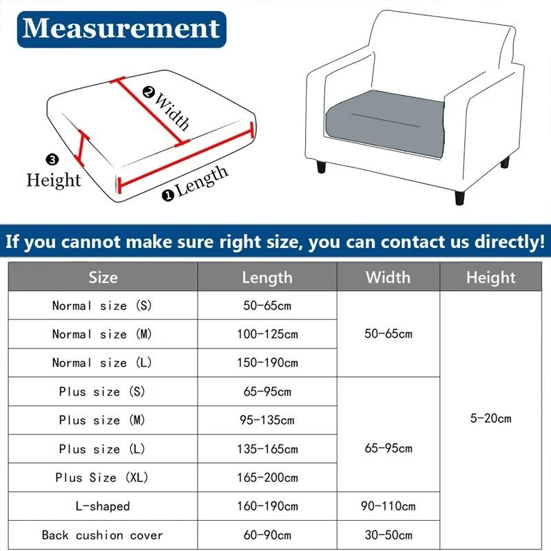 Thick Jacquard Sofa Seat Cover Elastic Sofa Cover Protector Couch Cover For Sofa Anti-Dust Removable Sofa Cushion Slipcover