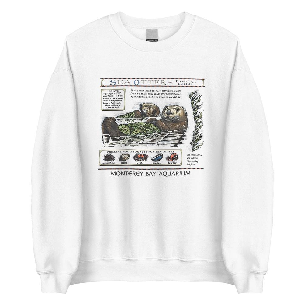 Sea Otter Monterey Bay Aquarium Sweatshirt Long Sleeve Female Winter Pullovers Crewneck Women Men Casual Clothing Streetwear