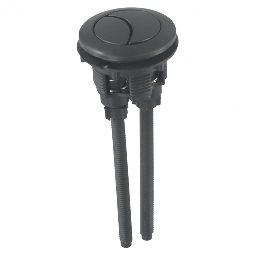 Round Black Toilet Flush Button for Efficient Water Usage in Bathrooms