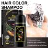 EELHOE Schwarzes Haarfärbeshampoo, 3-in-1, Wachstum, sauberes Haar, Verdunkelung, tiefenwirksame Pflege, schwarzes Haarfärbeshampoo, natürliche organische Kräuter