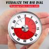 Mechanical Kitchen Timer Stainless Steel Loud Alarm Countdown Clock Manual Operation Magnetic Stand Chef Cooking Timer