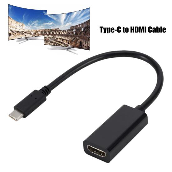 HD 4K 60Hz USB 3.1 Type-C to HDMI-compatible Cable Adapter for TV Monitor Projector Phone