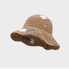 Flower Straw Hat Women'S Summer Hollow Sunshade Sunscreen Woven Bucket Hat French Seaside Beach Vacation Hat