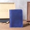 Vintage Genuine Leather Men's Card Holder Minimalist Small Wallet Brown Thin Purse Credit Card ID Card