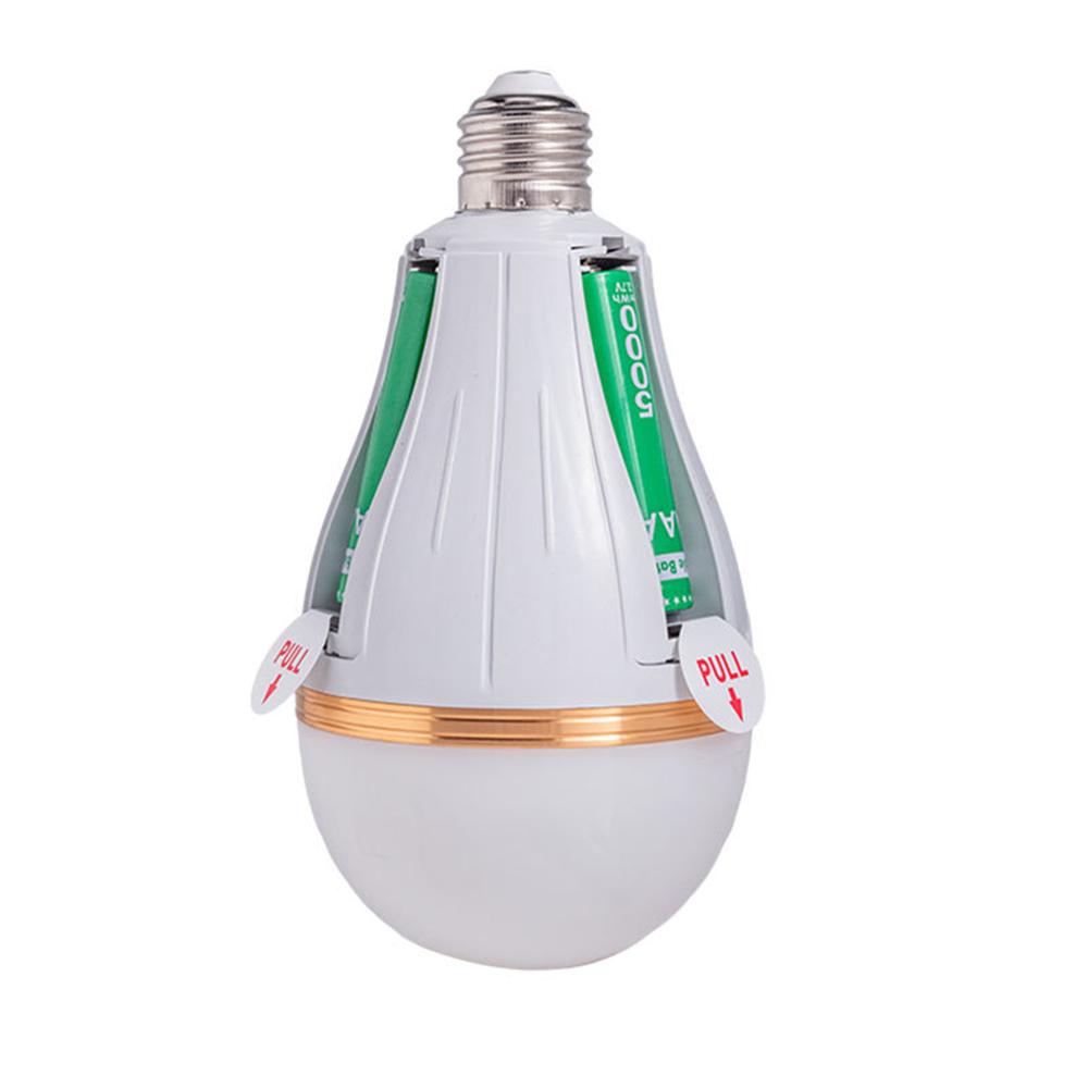 1PC 15W LED Bulb Smart Charging Light Bulb Chip Power Failure Emergency Home 18650 Battery No Flicker Detachable Emergency Bulb