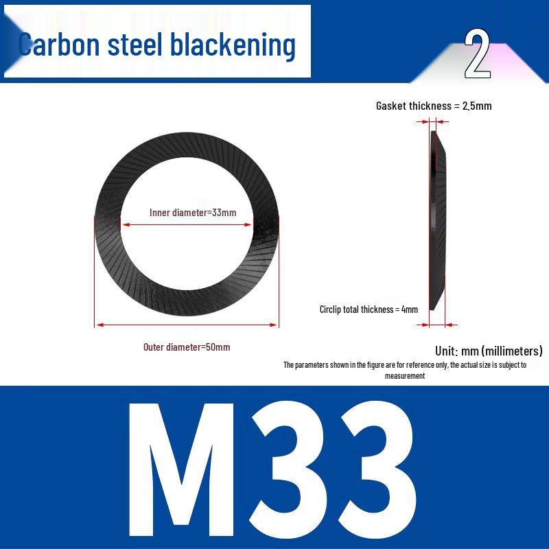 304 Stainless Steel Double-Sided Serrated Lock Washer, Anti-slip Butterfly-shaped, M3-M42