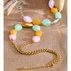 Eetit Frühling Sommer Stil Edelstahl Süßigkeitenfarbe Harzstein Kette Handgefertigte Halskette 2026 Wasserdicht Helle Farbe Schmuck