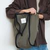 CONTRAST STRAP ECO BAG / KHAKI