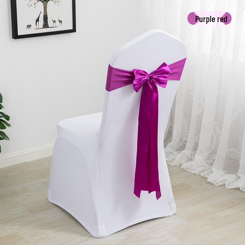 Elegante Coprisedia Decorazione con Nastro per Matrimonio