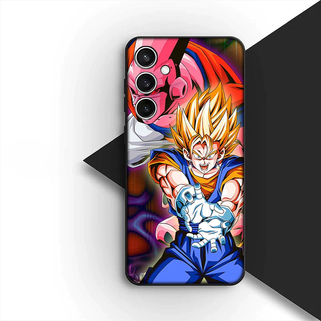 Cover for Samsung Galaxy S24 S25 S23 FE Ultra Plus S7 Edge S25+ S23+ A56 5G Phone Case Super Majin Buu Dragons Gokus Balls